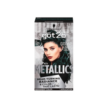 Schwarzkopf got2b Metallics Permanent Hair Dye – Cosmic Teal - M75 - ANNS BEAUTY SUPPLY